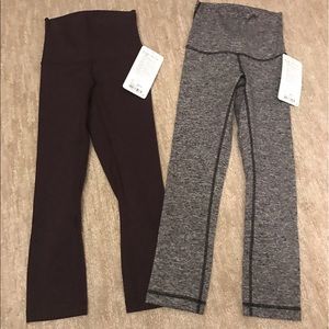 Bundle!! NWT lululemon wunder under crop, sz 2