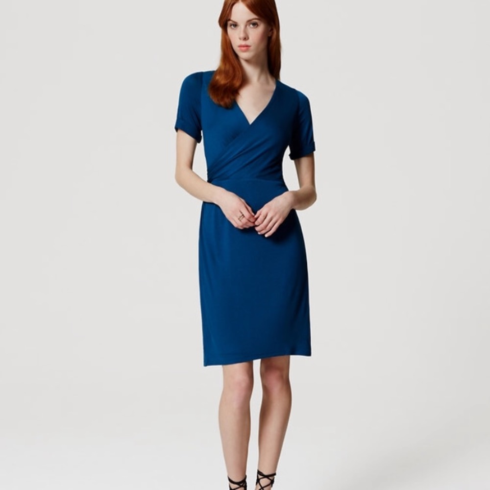 LOFT Wrap Effect Dress