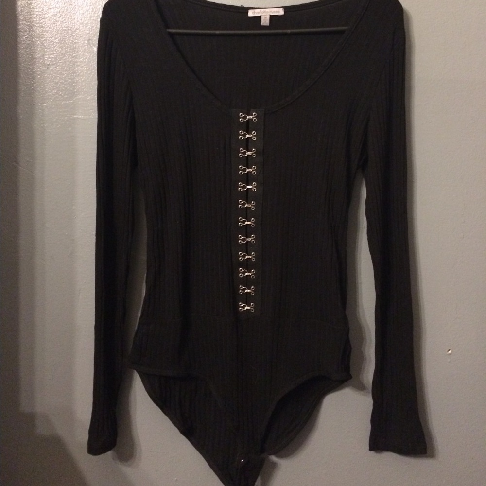 Gothy Clasp Front Body Suit ⛓🕷