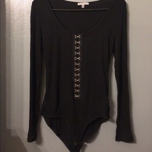 Gothy Clasp Front Body Suit ⛓🕷