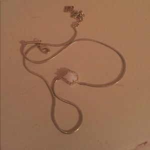 White Kendra Scott necklace