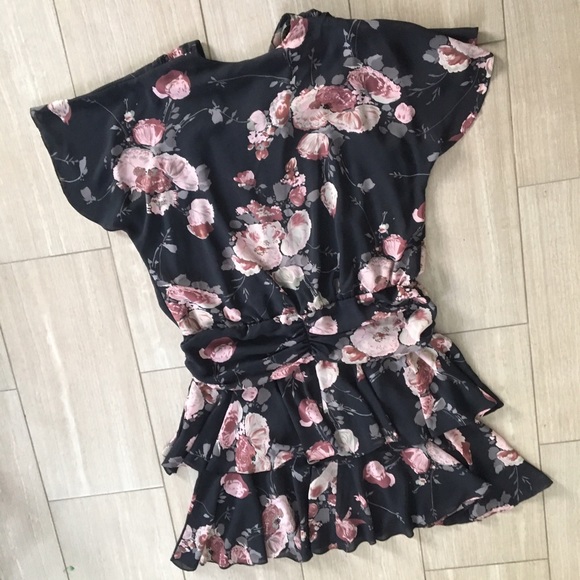 Draped Floral Dress - Picture 5 of 5