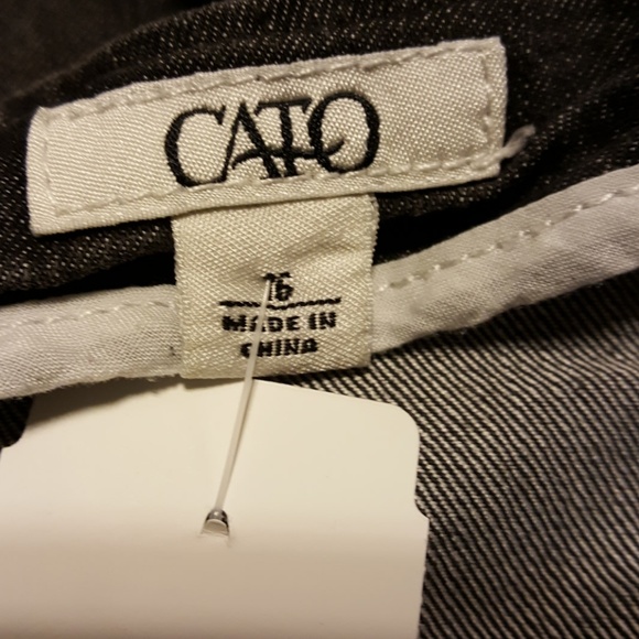 Cato denim skirt black, cute!!! 16 - Picture 3 of 5