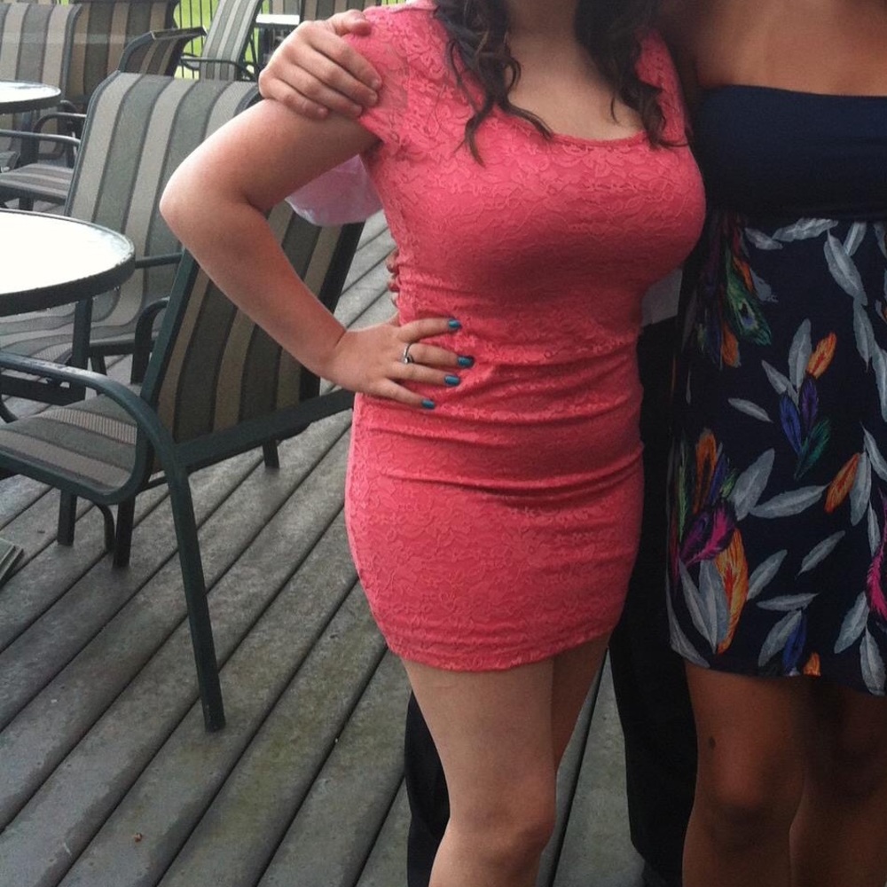 Pink Lace Dress