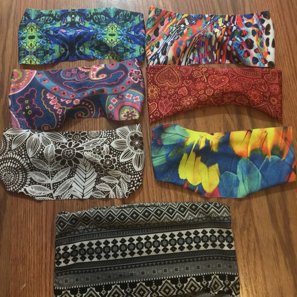 Bundle of 7 headbands/headwraps