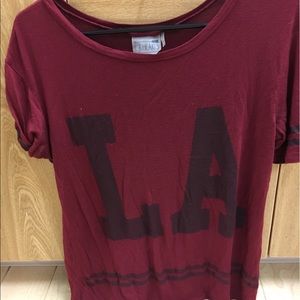 Maroon t-shirt