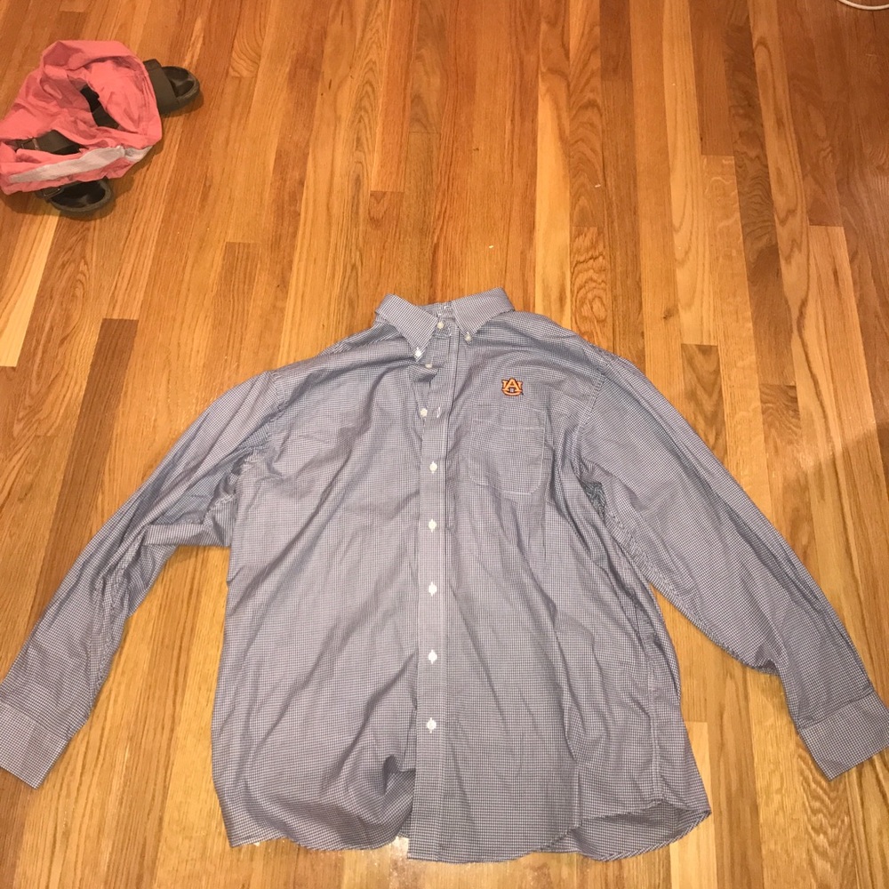 Private Collection button down with Auburn Logo