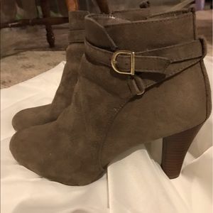 Mossimo Suede Heeled Booties!