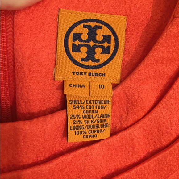 HPx2🎉 TORY BURCH Coral Shift Dress - Picture 3 of 5