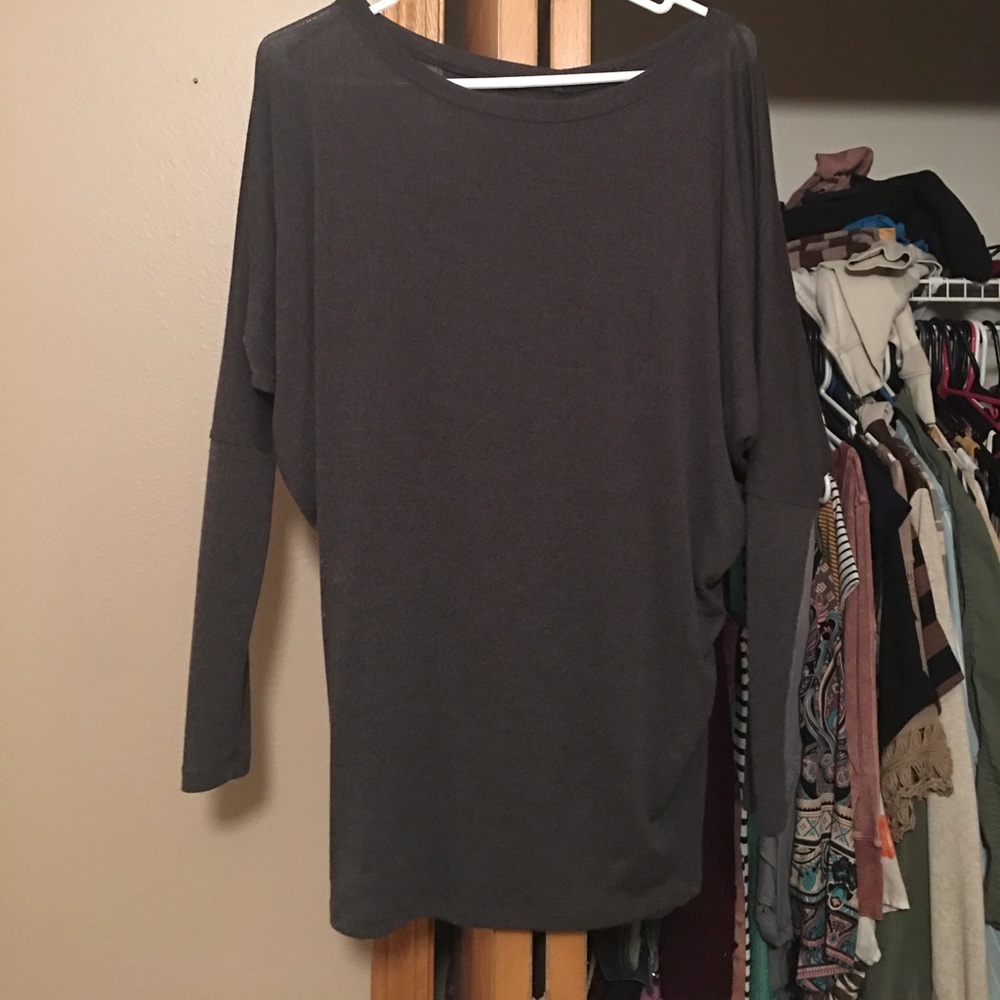 CHARCOAL GREY! super cute- tighter on arms
