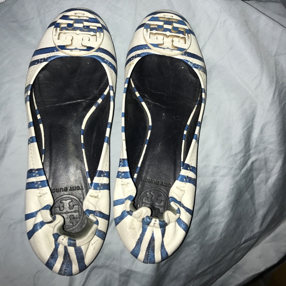 Tory Burch Nautical striped flats