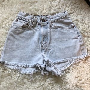 Levi's Light Was High Wasted Jean Shorts