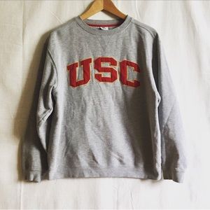 USC university college embroidered sweater