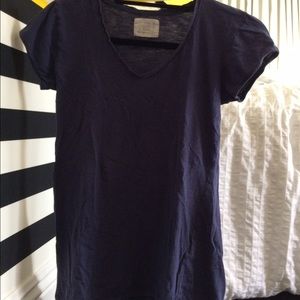 zara navy blue t shirt