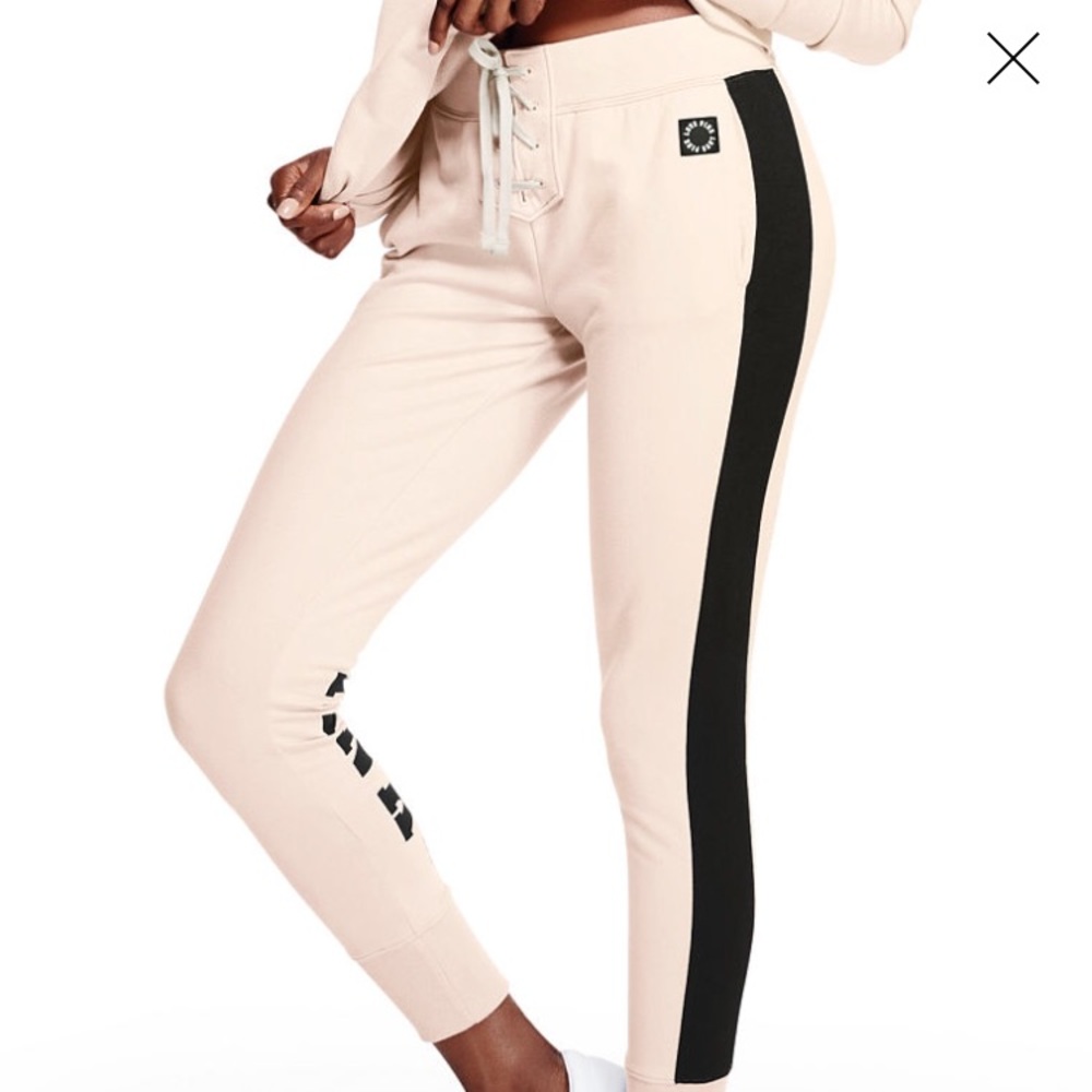 Victoria's Secret Lace-up Jogger Pants W/ Pockets