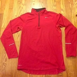 Men's Nike Running DriFit 1/4 zip pullover- Small