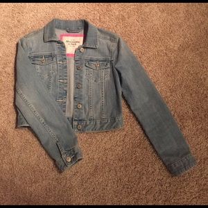 A&F cropped denim jacket