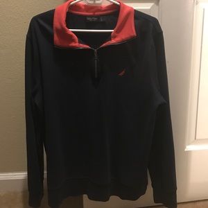 Navy Nautica Quarter zip size L