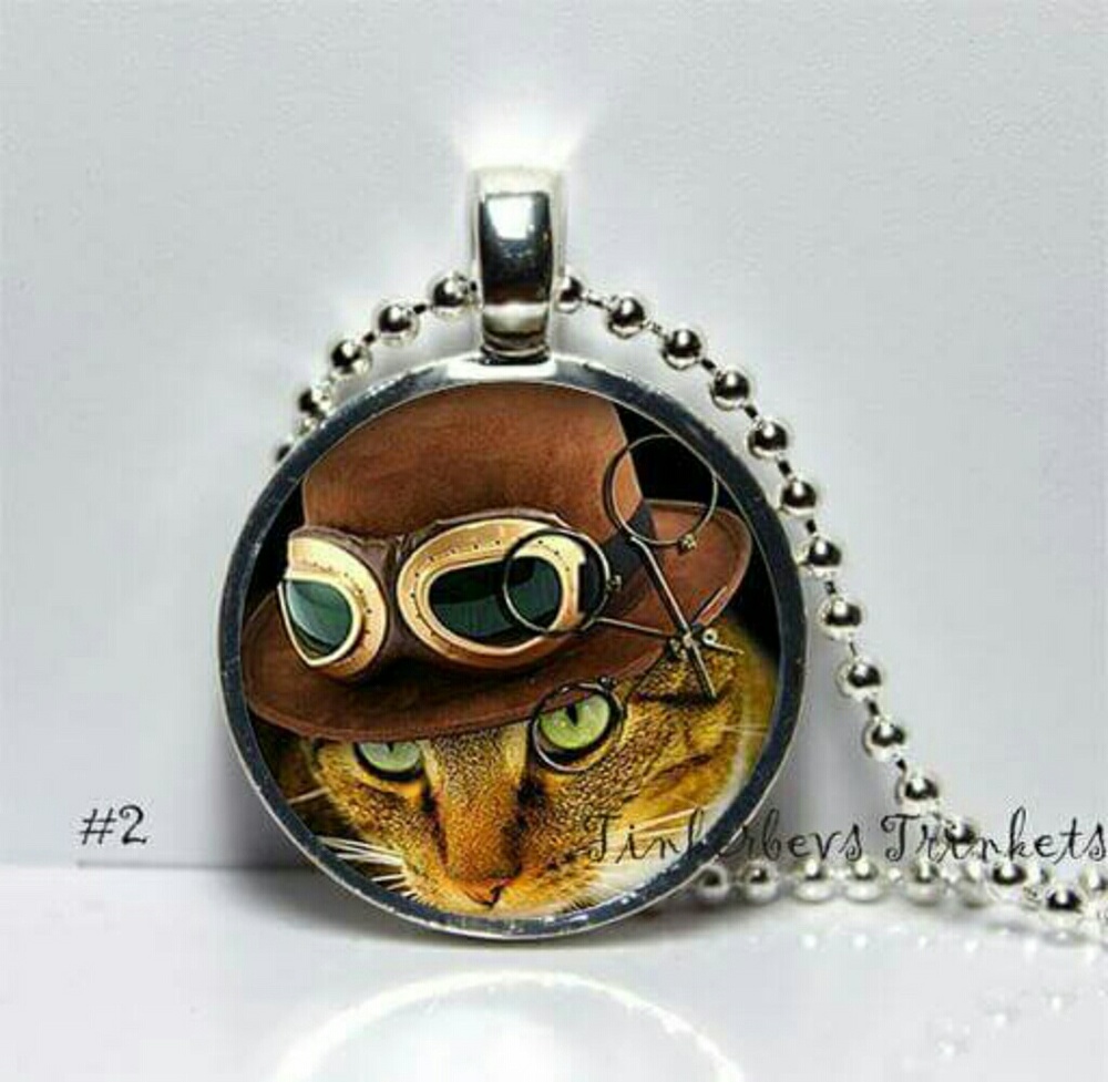 Steampunk Cat Necklace