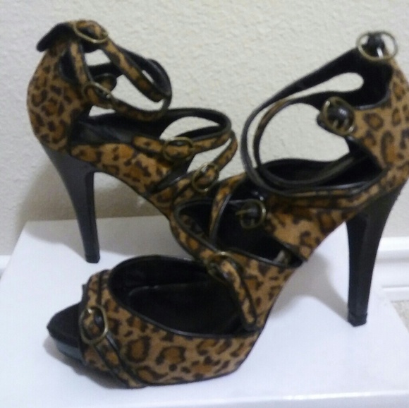Leopard Print Heels - Picture 2 of 2