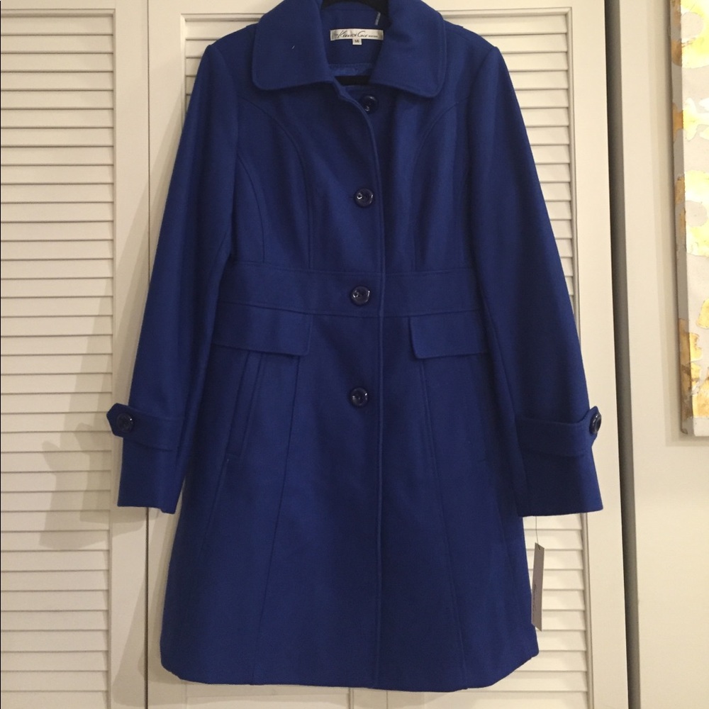 Royal Blue Kenneth Cole Wool Coat