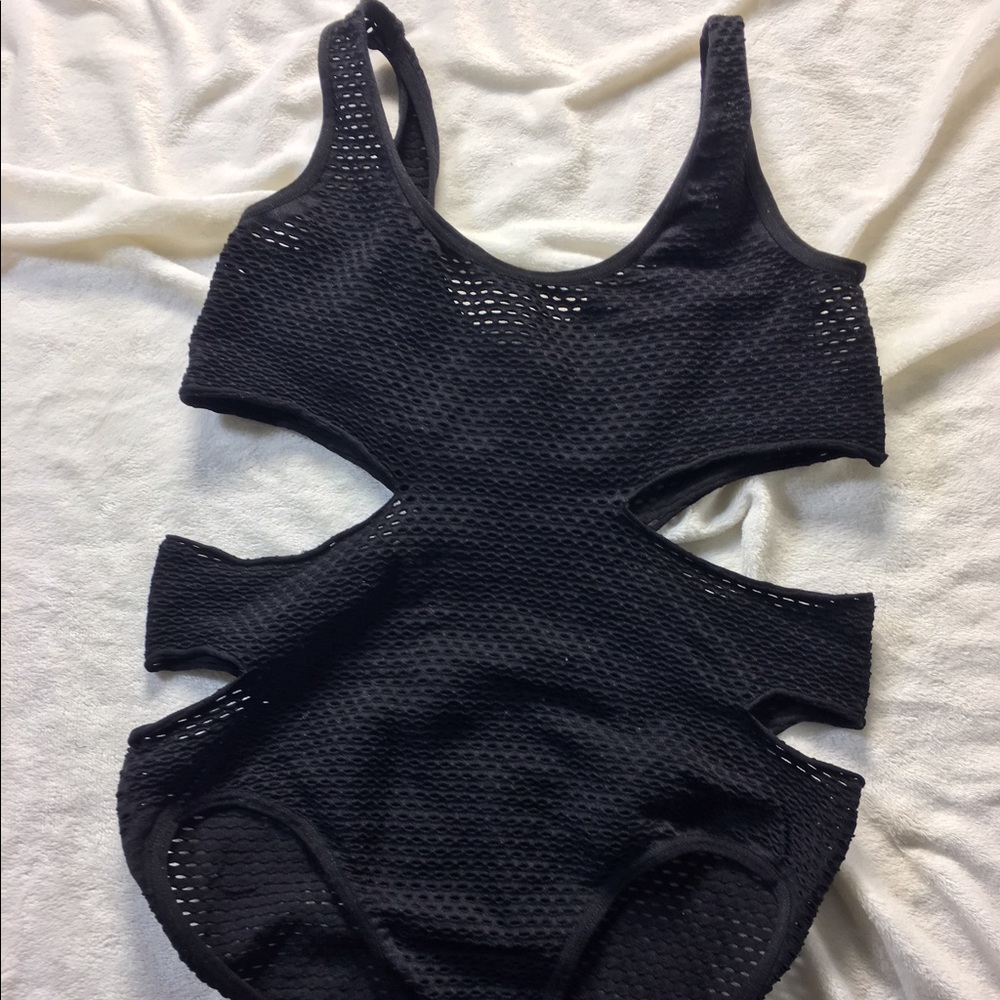 Medium black leotard
