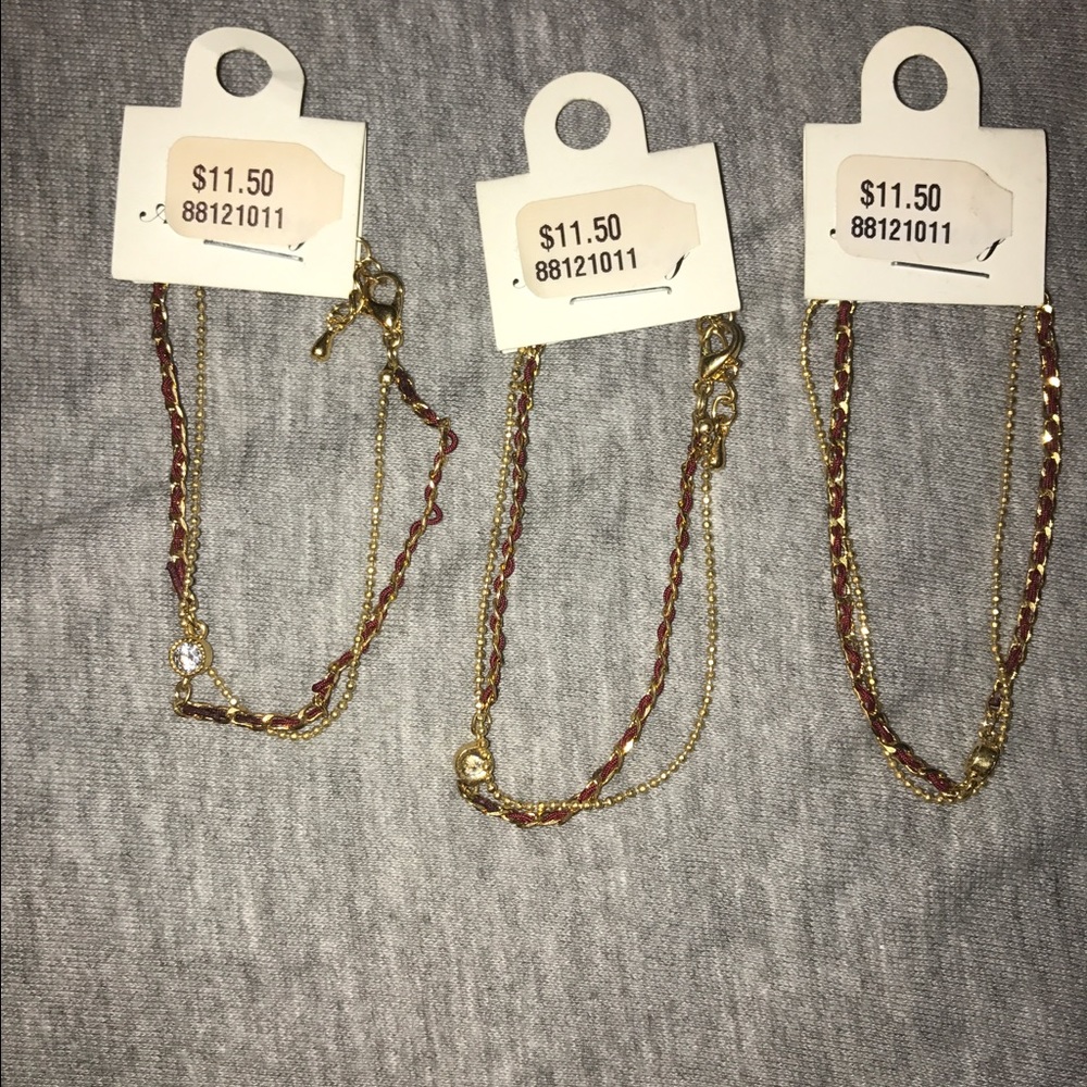 Simple bracelets.