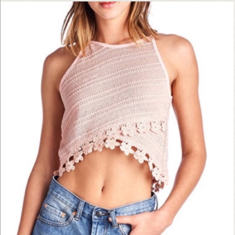 April Spirit Woven Crop Top
