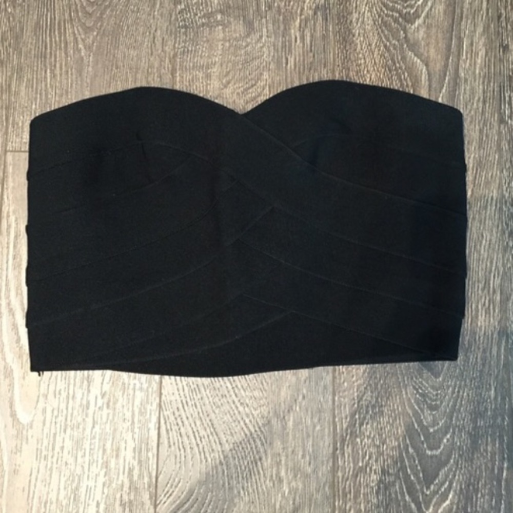 Black Bandage Crop Top
