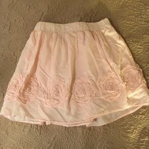 Light pink high waisted skirt