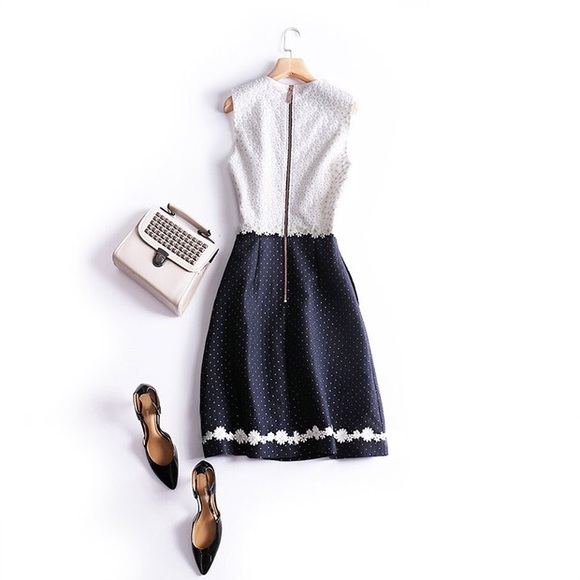 Ted Baker Olara daisy lace dress elegant A-line - Picture 3 of 4