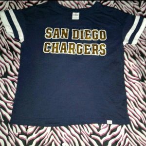 Vs PINK Chargers ringer tee