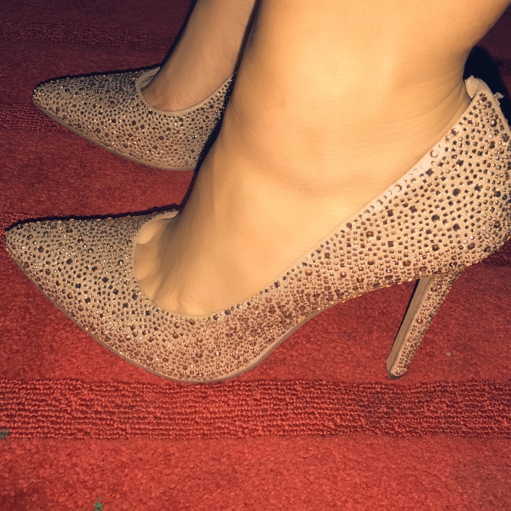 💋Gold Diamond High heels. Worn once. DSW 💕