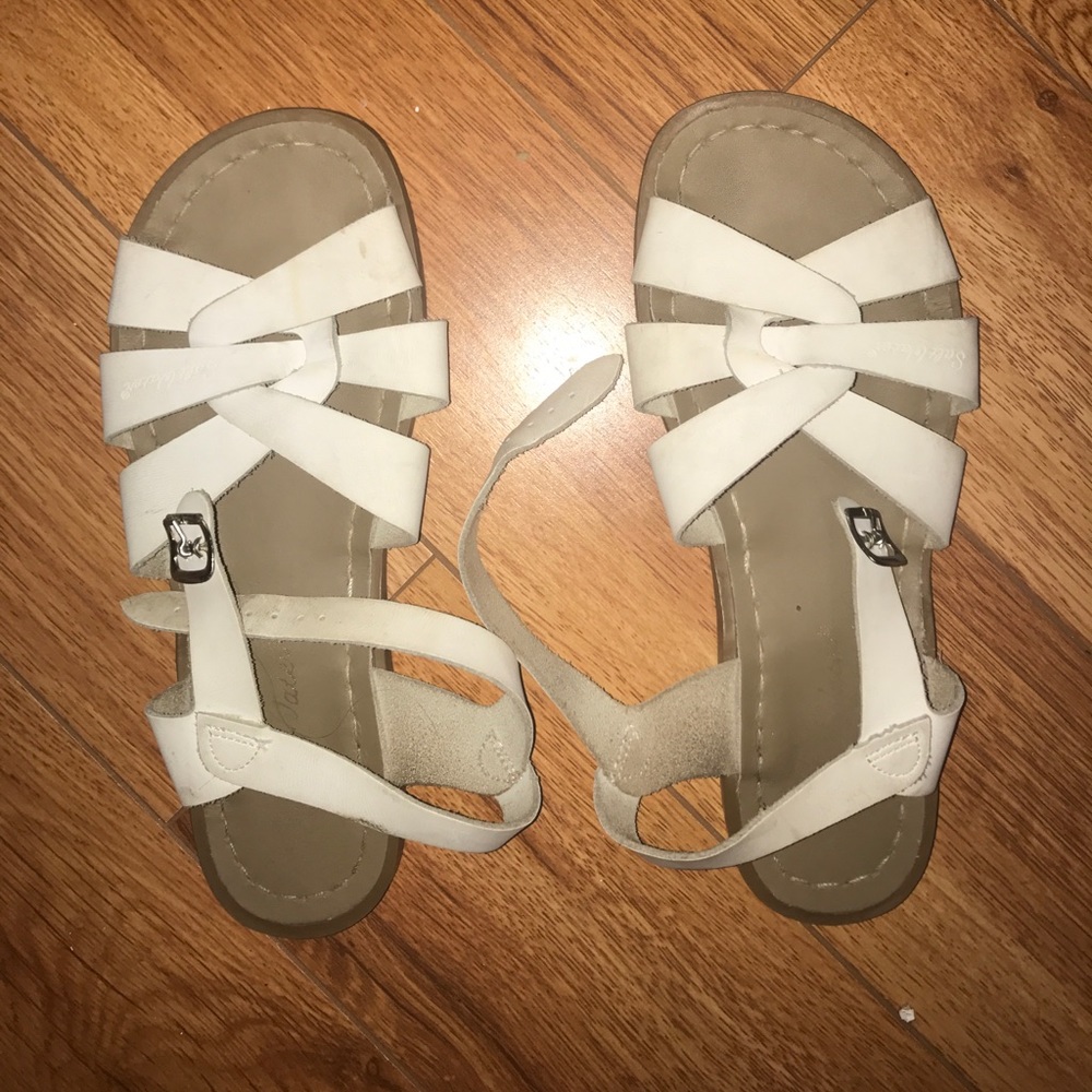 White Salt Water Sandals