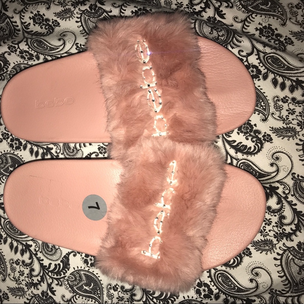 Bebe Fur Sandals