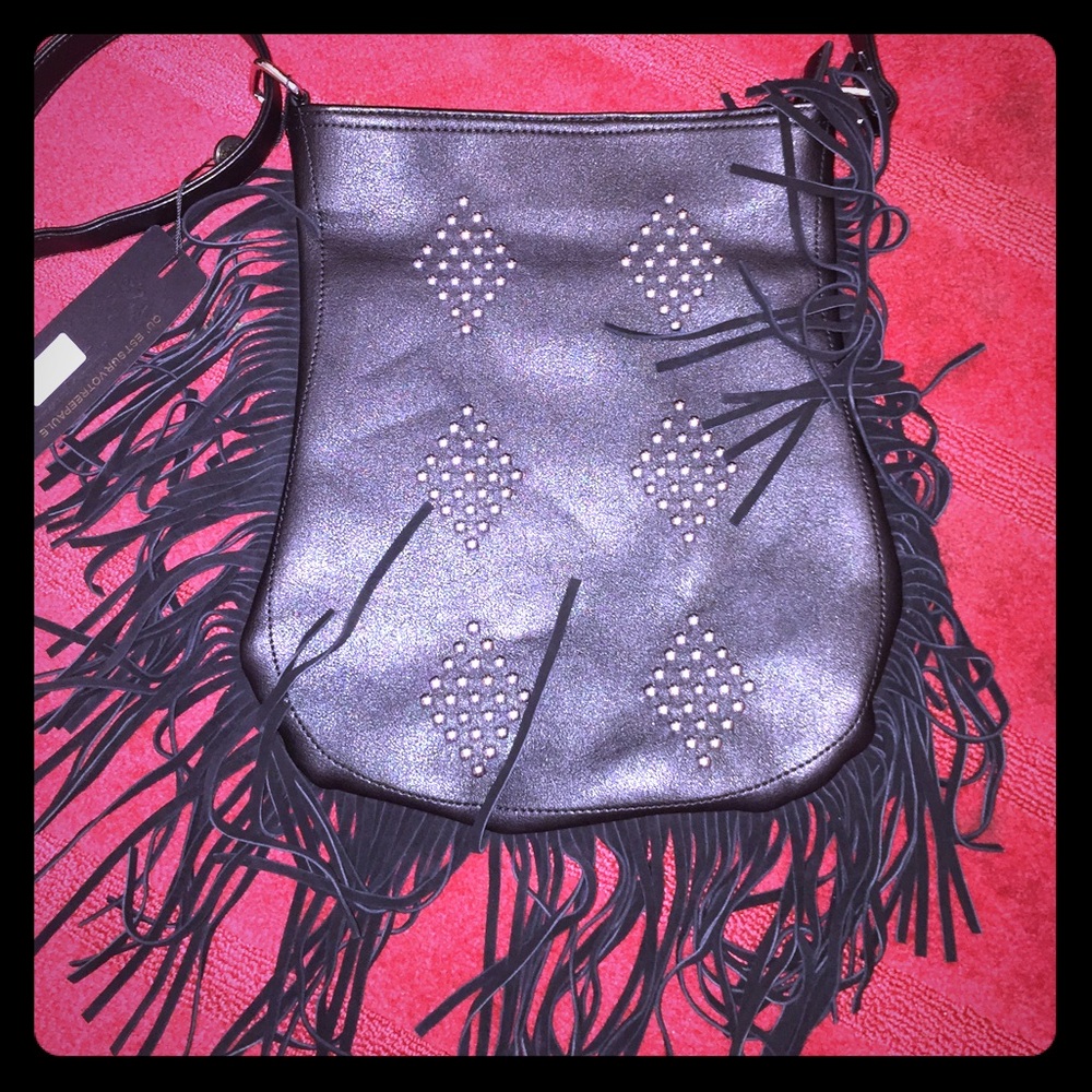 🖤🖤Black side fringe style bag🖤🖤