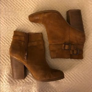 Lucky Brand Suede Tan Booties