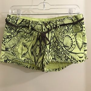 Unique Patterned Denim Shorts