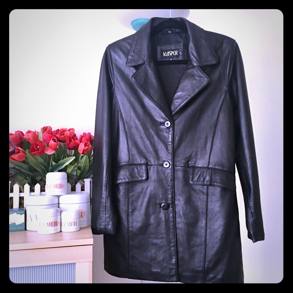 ✨🌟 100% Leather Jacket✨🌟 Kasper Brand🌟✨