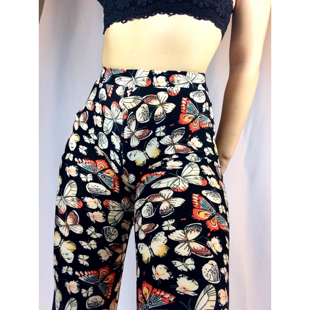 🦋 Butterfly Print Bell Bottom Pants🦋