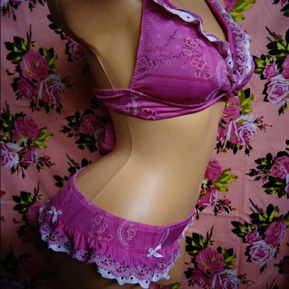 Betsey Johnson Other - Betsey Johnson Barbie pink white bikini Swimsuit