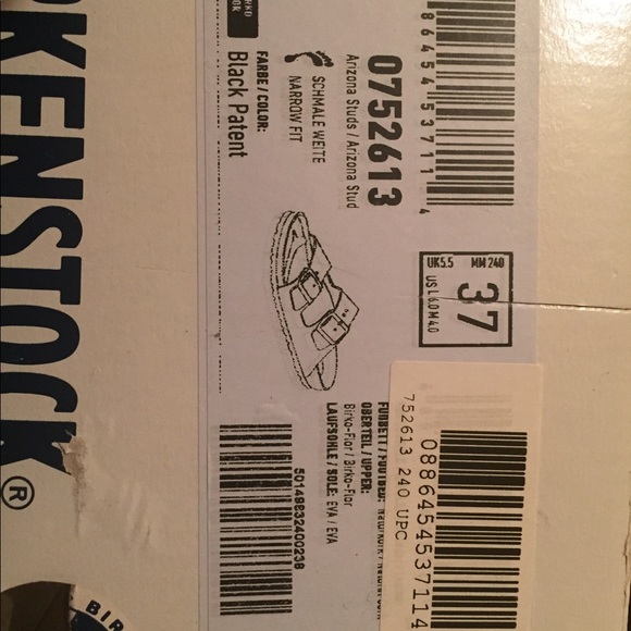 NEW BIRKENSTOCK BLACK PATENT EU 37/ US women 6 - Picture 5 of 5