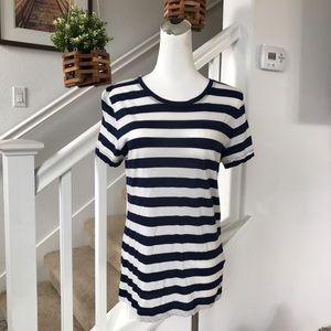 F21 Navy & White Striped Tee ⚓️