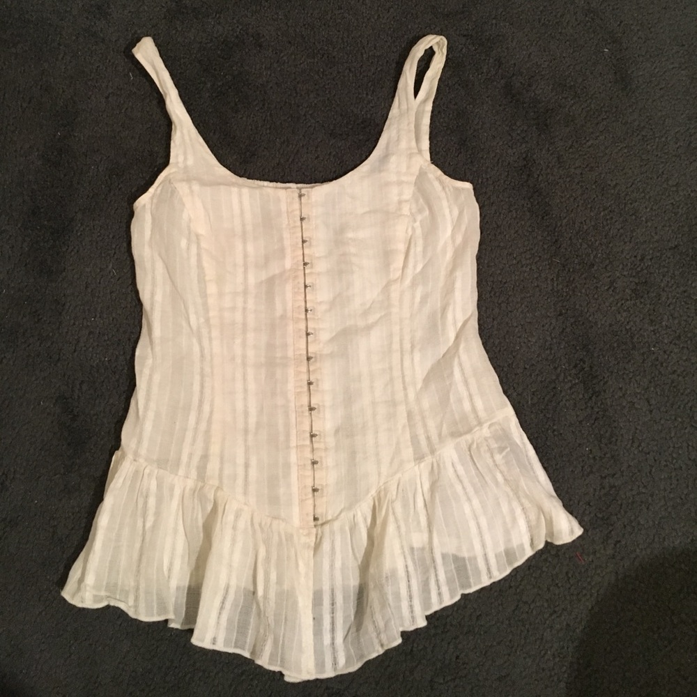 Corset type top