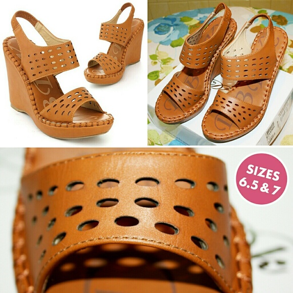 ⚡READ DESCRIPTION⚡ Laser Cut Boho Wedge Sandal NIB - Picture 4 of 8