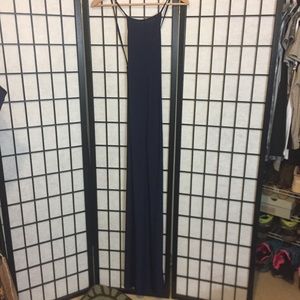 Navy maxi dress