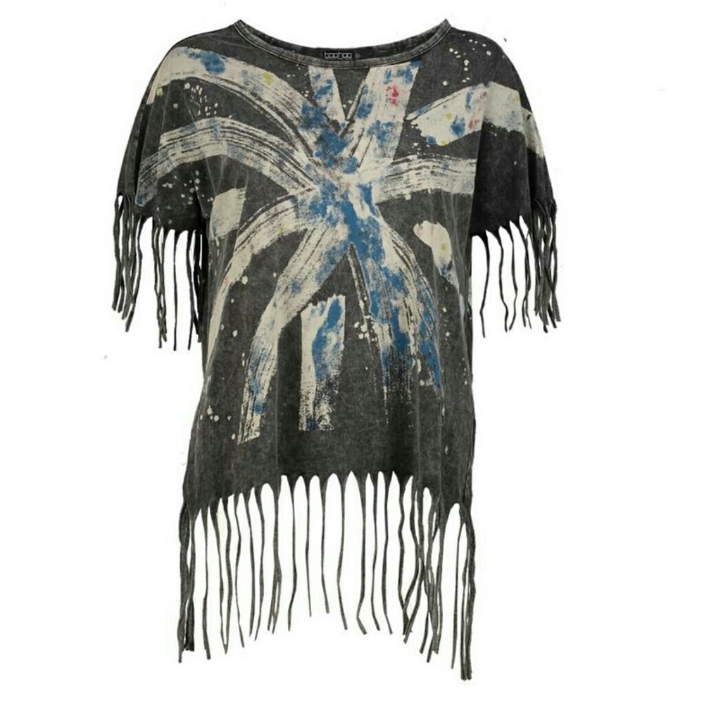 $drop!  Soft fringed top m/L