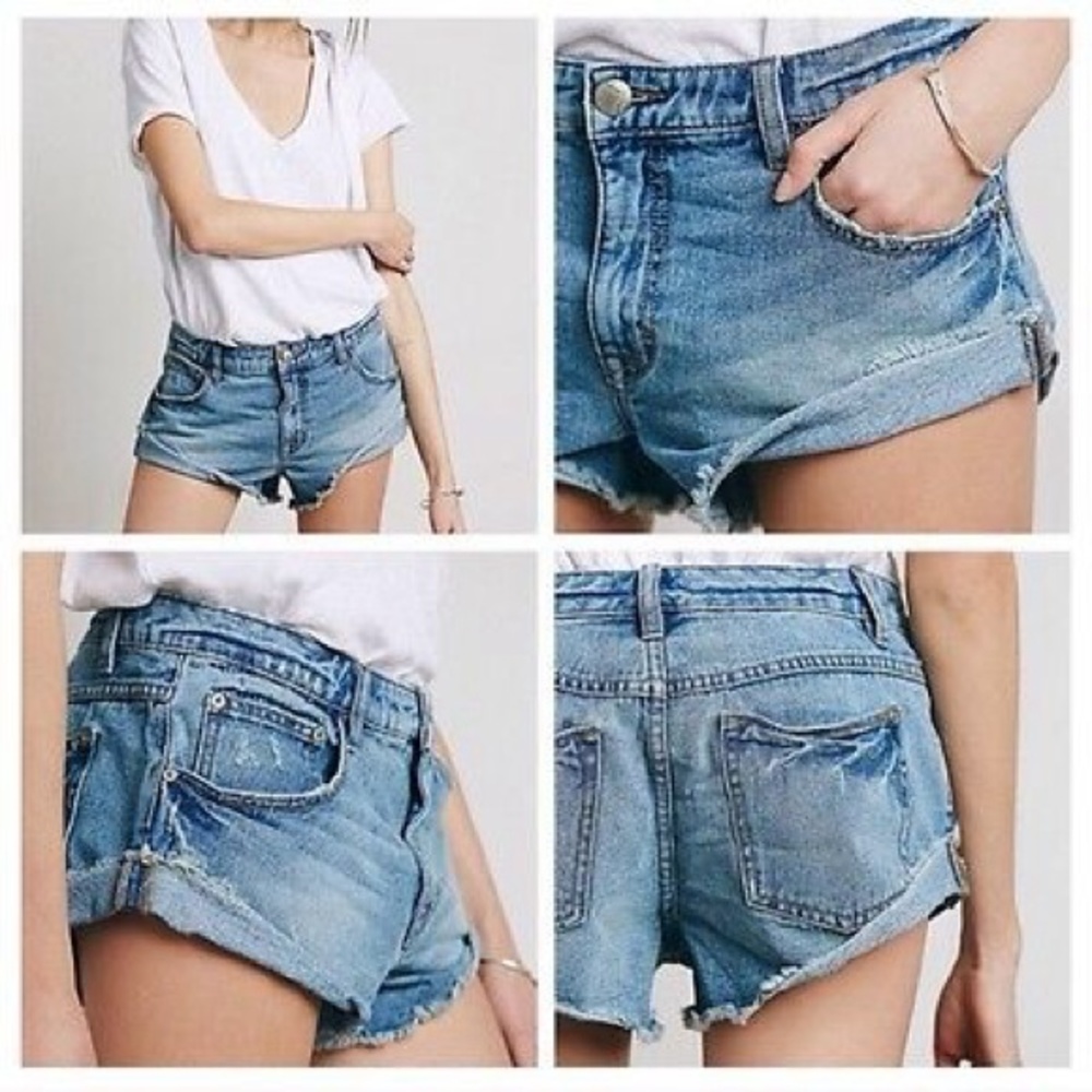 🌻Free People cutoff  jean shorts