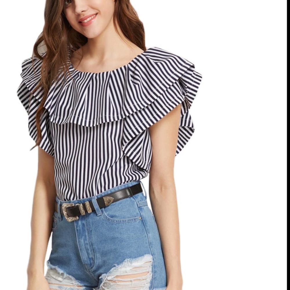 Dramatic Ruffle Top - image 1