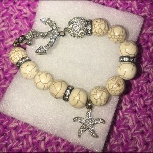 Brand New Starfish and Anchor Bracelet